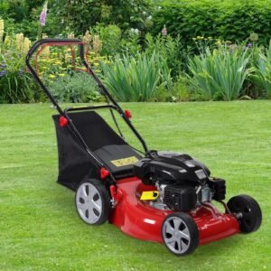 141cc 20″ Gas Lawn Mower with 3-in-1 Cutting & 7-Position