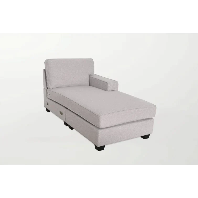 137″ Wide Reversible Modular Corner Sectional with Ottoman - Image 4