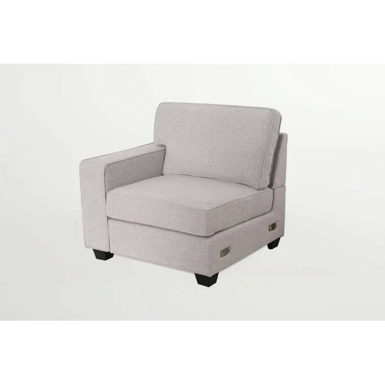 137″ Wide Reversible Modular Corner Sectional with Ottoman - Image 5
