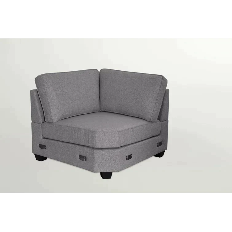 137″ Wide Reversible Modular Corner Sectional with Ottoman - Image 11