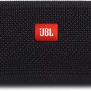 JBL FLIP 5, Waterproof Portable Bluetooth Speaker, Black, Small | Sounds better than ever, Bring the party anywhere, Make a splash with IPX7 waterproof design, A rainbow of colours