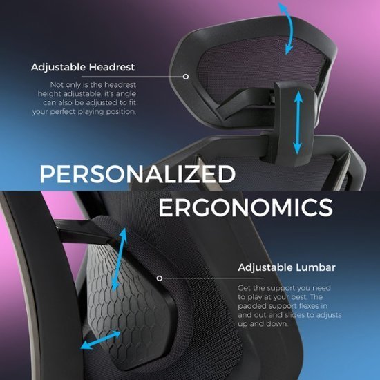 Lenovo – Legion Mesh Gaming Chair – Space Gray - Image 2