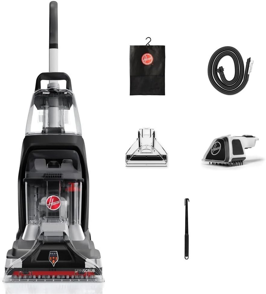 Hoover PowerScrub Deluxe Carpet Cleaner Machine for Carpet and Upholstery, Deep Cleaning Carpet Shampooer Machine with Multi-Purpose Tools, Pair Carpet Cleaner Solution - Image 16