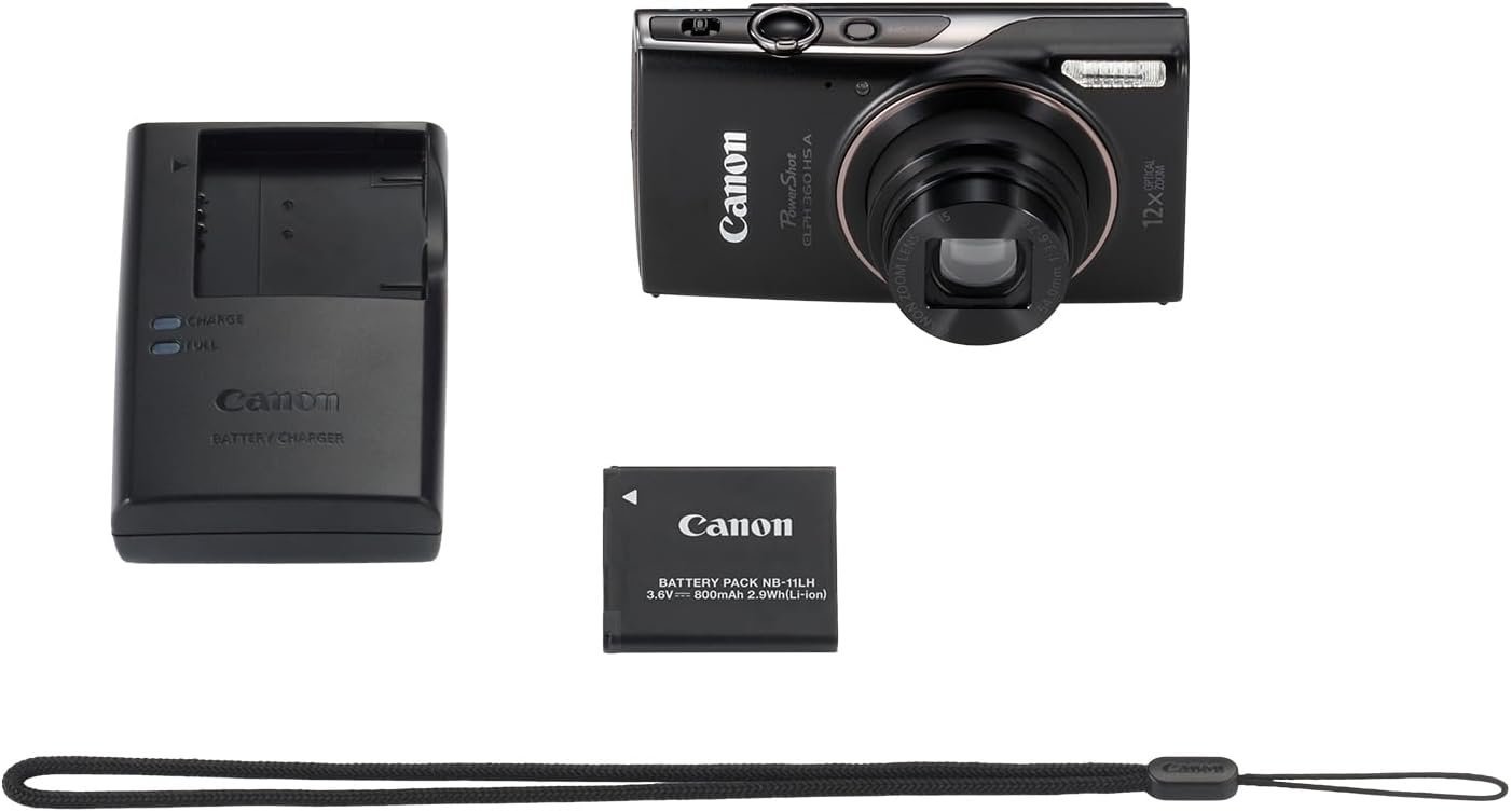 Canon PowerShot ELPH 360 HS A Black - Image 6