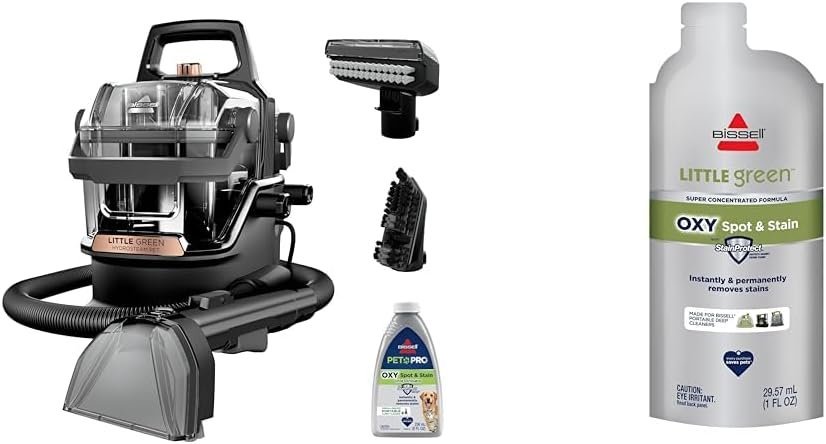 BISSELL Little Green HydroSteam Multi-Purpose Portable Carpet and Upholstery Cleaner, Car and Auto Detailer, 3618 - Image 17