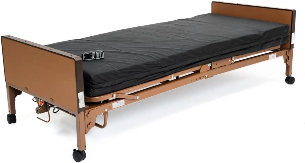 Fully Electric Hospital Bed Set – Foam Mattress, Half Rails Included – Enhanced Comfort, Convenience - Image 7
