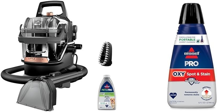 BISSELL Little Green HydroSteam Multi-Purpose Portable Carpet and Upholstery Cleaner, Car and Auto Detailer, 3618 - Image 9