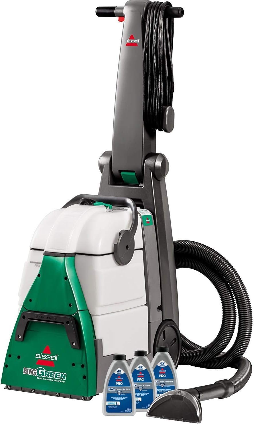 BISSELL Big Green Professional Carpet Cleaner with XL DirtLifter PowerBrush, 9-inch Long Reach Hose, 6-inch Tough Stain Tool, Includes BISSELL PRO MAX Formula with Stain Protect Technology - Image 7