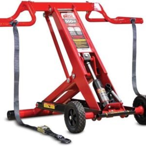 MoJack 45501 HDL500 Hydraulic Cylinder Lift Jack for Zero Turn Radius Riding Lawn Mower Maintenance and Repair – 500 Pound Lift Capacity with Locking Bar for Added Safety