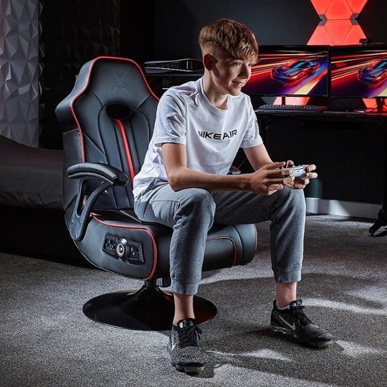 X Rocker – Torque Bluetooth Audio Pedestal Gaming Chair with Subwoofer and Vibration – Black - Image 3