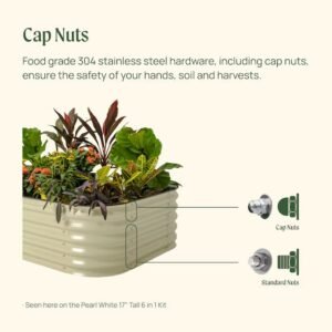 Garden 51-cu ft 66-in W x 102-in L x 17-in H Olive Green Raised Garden Bed