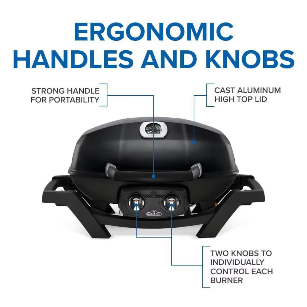 285X Portable Freestanding Propane Gas Grill – Black