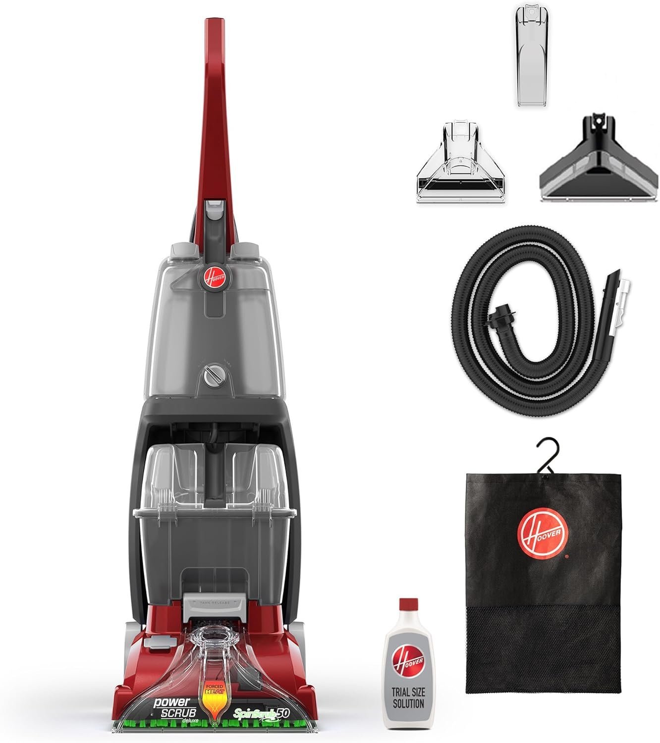 Hoover PowerScrub Deluxe Carpet Cleaner Machine for Carpet and Upholstery, Deep Cleaning Carpet Shampooer Machine with Multi-Purpose Tools, Pair Carpet Cleaner Solution - Image 8