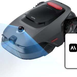 MOVA LiDAX Ultra 1000 Robot Lawn Mower Wire Free for 1/4 Acre, RTK-Free+360° 3D LiDAR+AI Vision Auto Mapping, Zero-Edge Cutting, Cutting Height 1.2″-3.9″, 45% Slope, Up to 150 Managed Zones Dual Maps