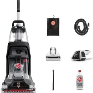 Hoover PowerScrub Deluxe Carpet Cleaner Machine for Carpet and Upholstery, Deep Cleaning Carpet Shampooer Machine with Multi-Purpose Tools, Pair Carpet Cleaner Solution