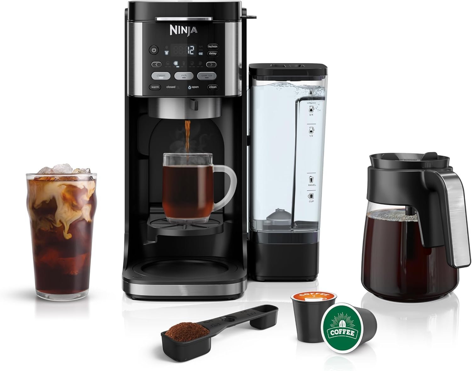 Ninja Hot and Iced Coffee Maker, Single Serve Coffee Maker and Drip Coffee Machine, DualBrew Pro Specialty 12-Cup with K-Cup Combo, Includes Permanent Filter, CFP307 - Image 18