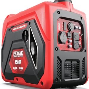 ERAYAK 4500W Dual Fuel Portable Inverter Generator Gas Propane RV Ready CO Sensor
