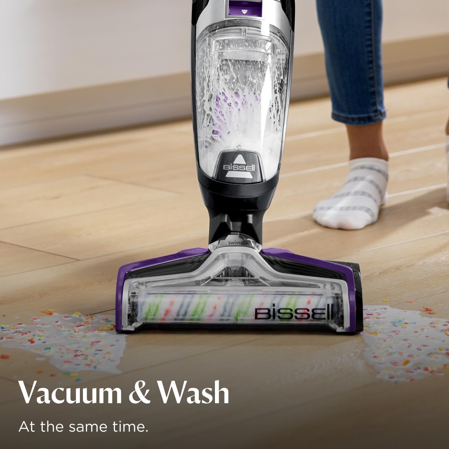 Bissell Crosswave Turbo Vacuum Mop All in One Wet and Dry Vac Combo Hard Floor & Area Rug Cleaner, 3888A - Image 16