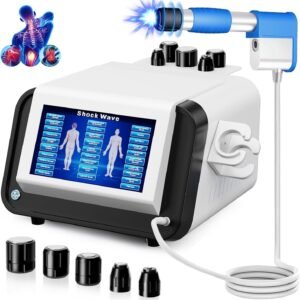 Shockwave Therapy Machine Extracorporeal Shock Wave Therapy Machine Pain Relief for Muscles and Joints, Painless, Non-Invasive No Side Effects, Ideal for Rehab & Gym Home Use