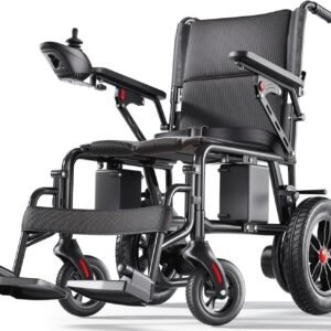 Electric Wheelchairs for Adults, Lightweight Electric Wheelchair, Foldable Travel Motorized Wheelchairs for Seniors, Folding Portable Mobility Scooter, Compact Fold Power Wheelchair