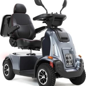 Ecomobi All-Terrain Heavy Duty Mobility Scooter for Seniors & Adults, 1000W Powerful Motor, 550 lbs Weight Capacity, 32 Mile Extended Range, 9 MPH, 13” Pneumatic Tires, Full Suspension, FDA Cleared