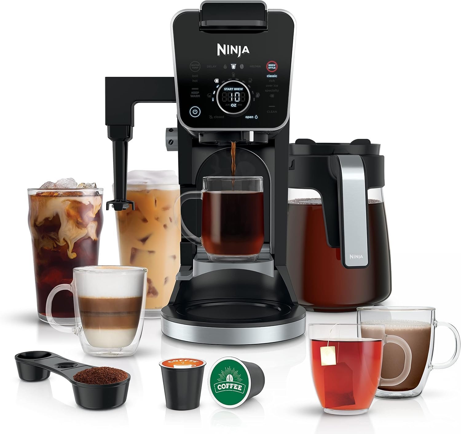 Ninja Hot and Iced Coffee Maker, Single Serve Coffee Maker and Drip Coffee Machine, DualBrew Pro Specialty 12-Cup with K-Cup Combo, Includes Permanent Filter, CFP307 - Image 28