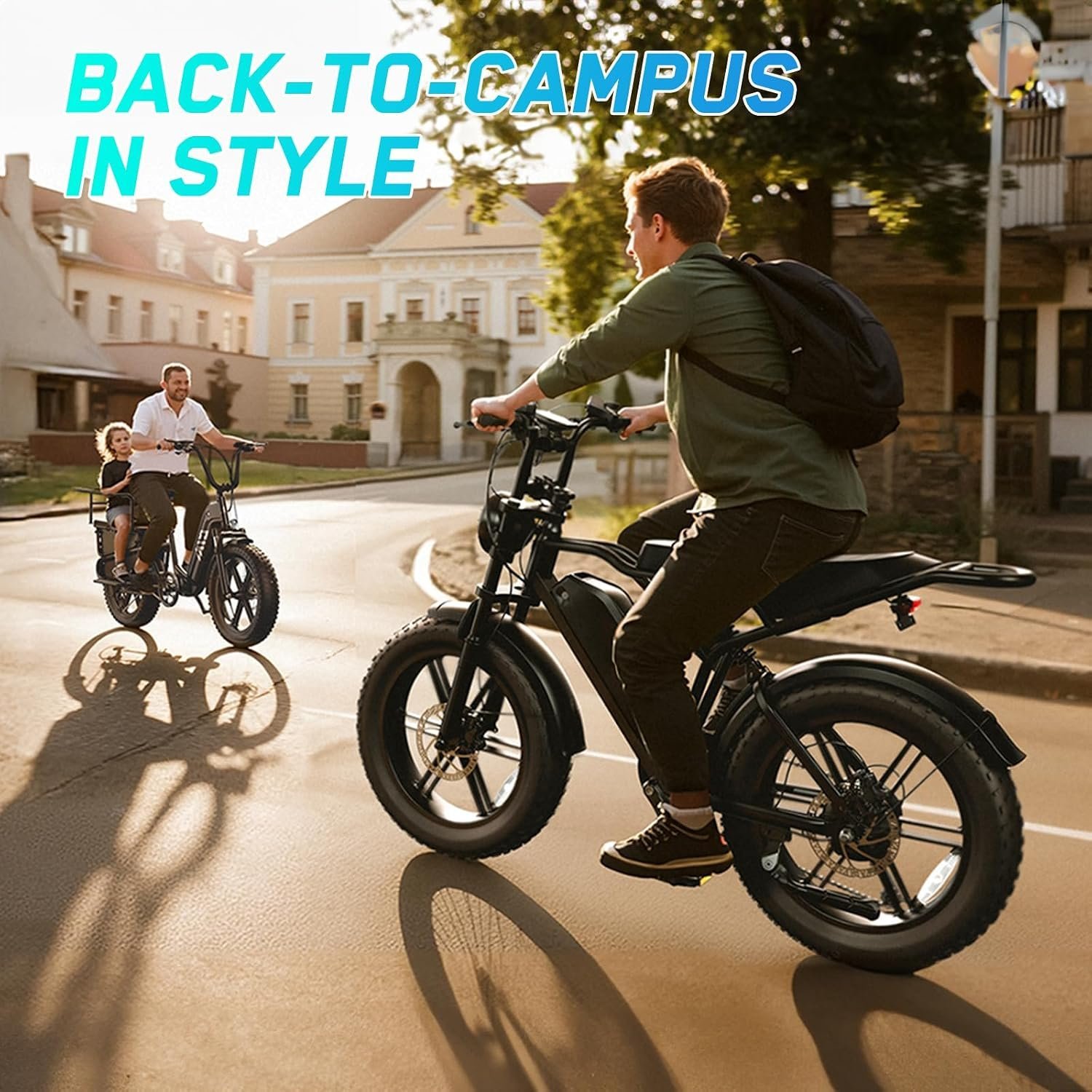 TST Electric Bike for Adults, 1500W Peak Motor 60 Miles Fat Tire Ebike with 48V 15Ah Removable Battery 20″ Fat Tire Electric Bike, Full Suspension and 7-Speed - Image 6