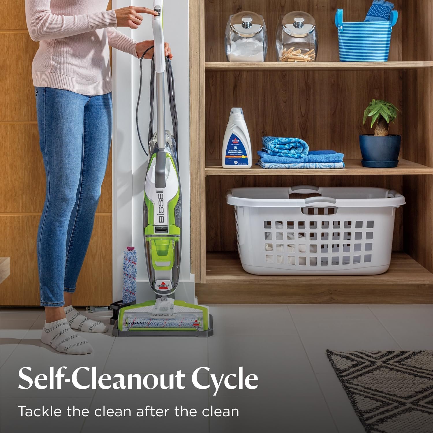 Bissell Crosswave Turbo Vacuum Mop All in One Wet and Dry Vac Combo Hard Floor & Area Rug Cleaner, 3888A - Image 9
