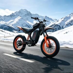 Electric Bike for Adults, 6000W Peak Motor, 67V 36Ah Removable Battery, 45MPH Fast Speed, 110-Mile Range, 45° Climbing Fat Tire Ebike, Full Suspension All-Terrain Electric Bicycle