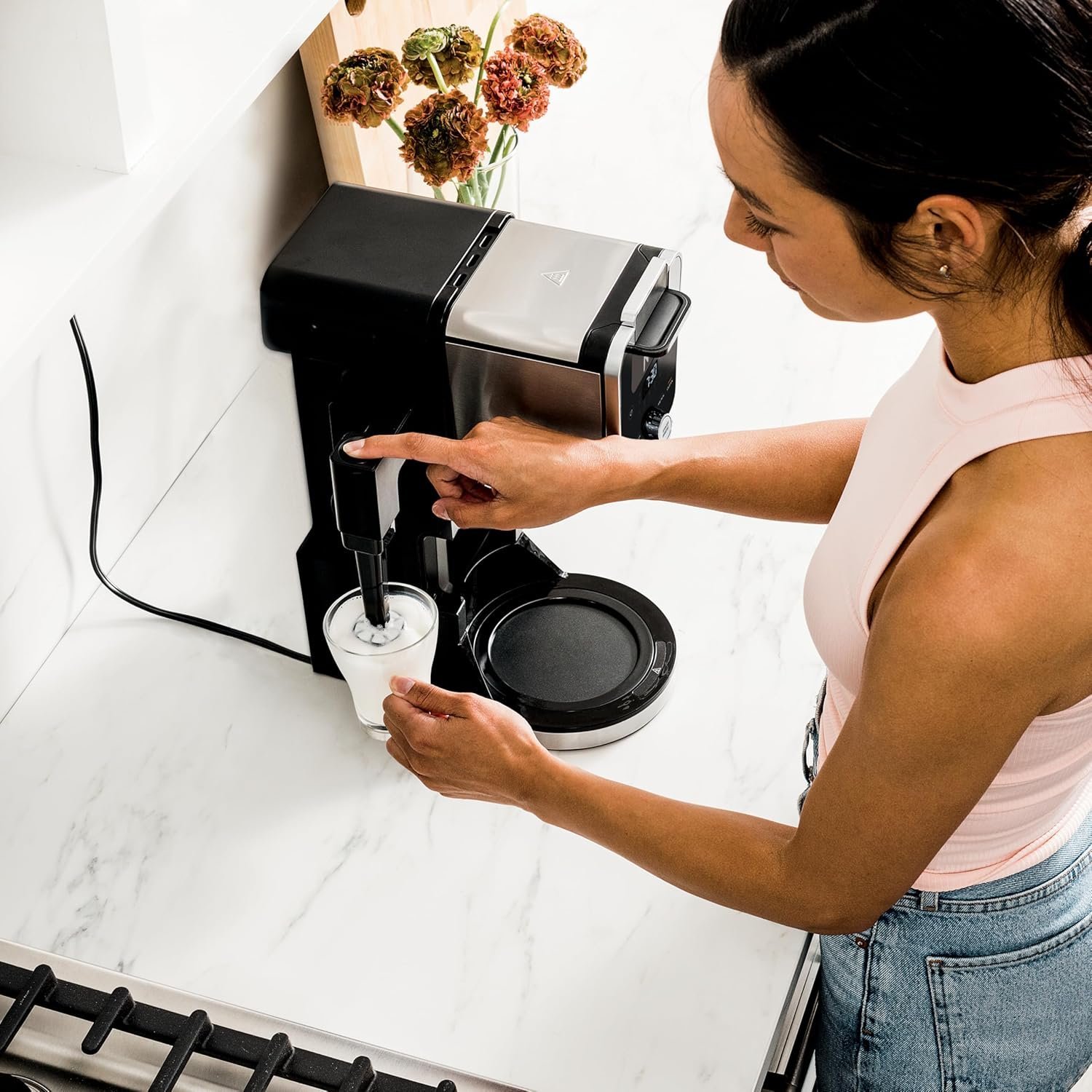 Ninja Hot and Iced Coffee Maker, Single Serve Coffee Maker and Drip Coffee Machine, DualBrew Pro Specialty 12-Cup with K-Cup Combo, Includes Permanent Filter, CFP307 - Image 8