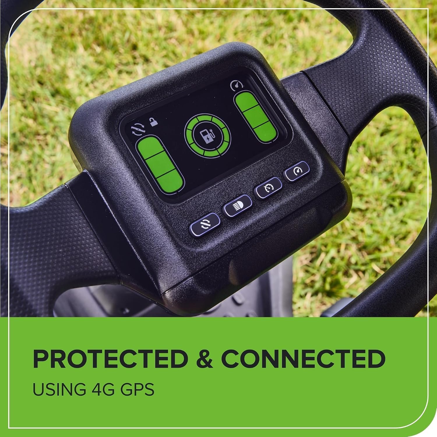 Greenworks 60V 30′ Riding Lawn Mower (1.25 Acre, 16 HP Gas Equivalent, 6 MPH, Tow Up to 200 lbs.), (4) 8.0Ah Batteries (1,920 Wh Max) + Turbo Wall Charger - Image 9