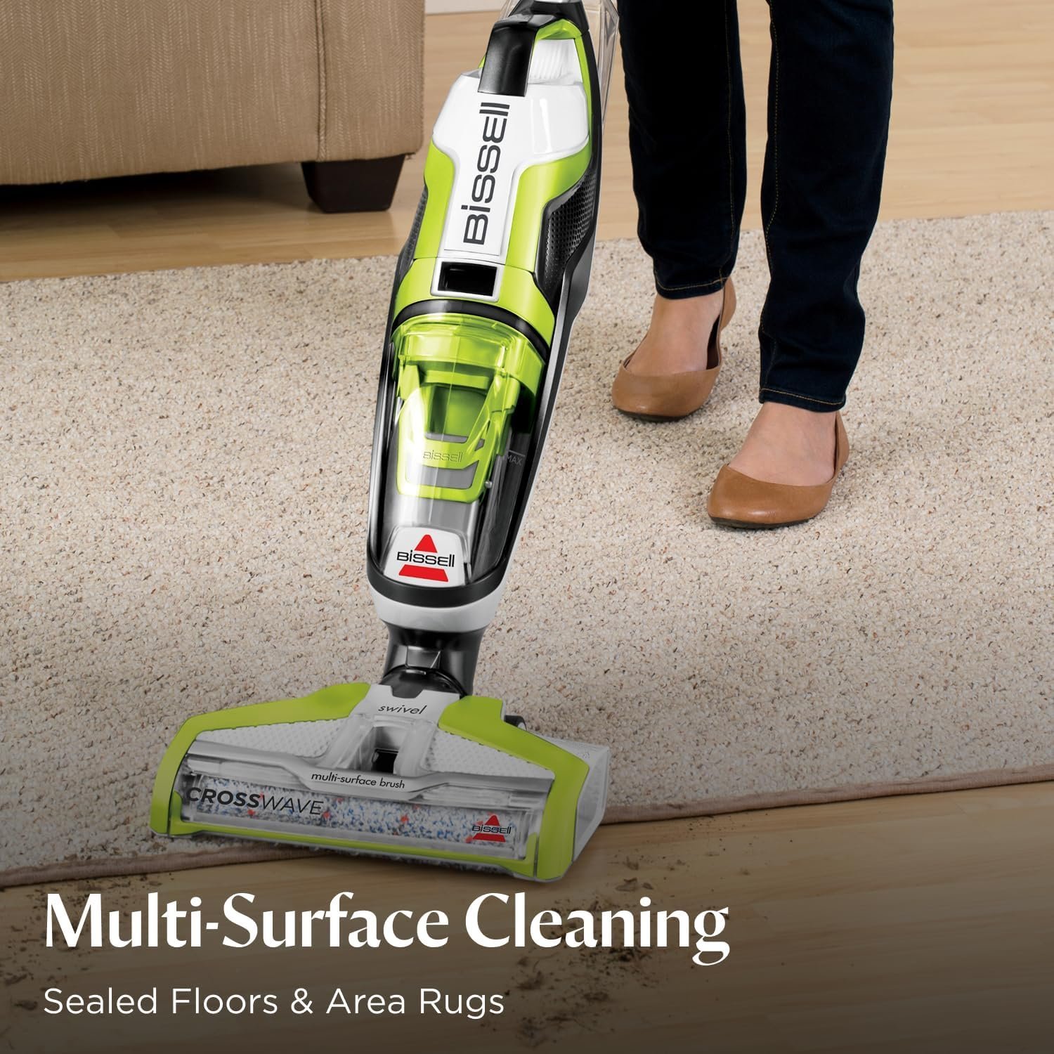 Bissell Crosswave Turbo Vacuum Mop All in One Wet and Dry Vac Combo Hard Floor & Area Rug Cleaner, 3888A - Image 7