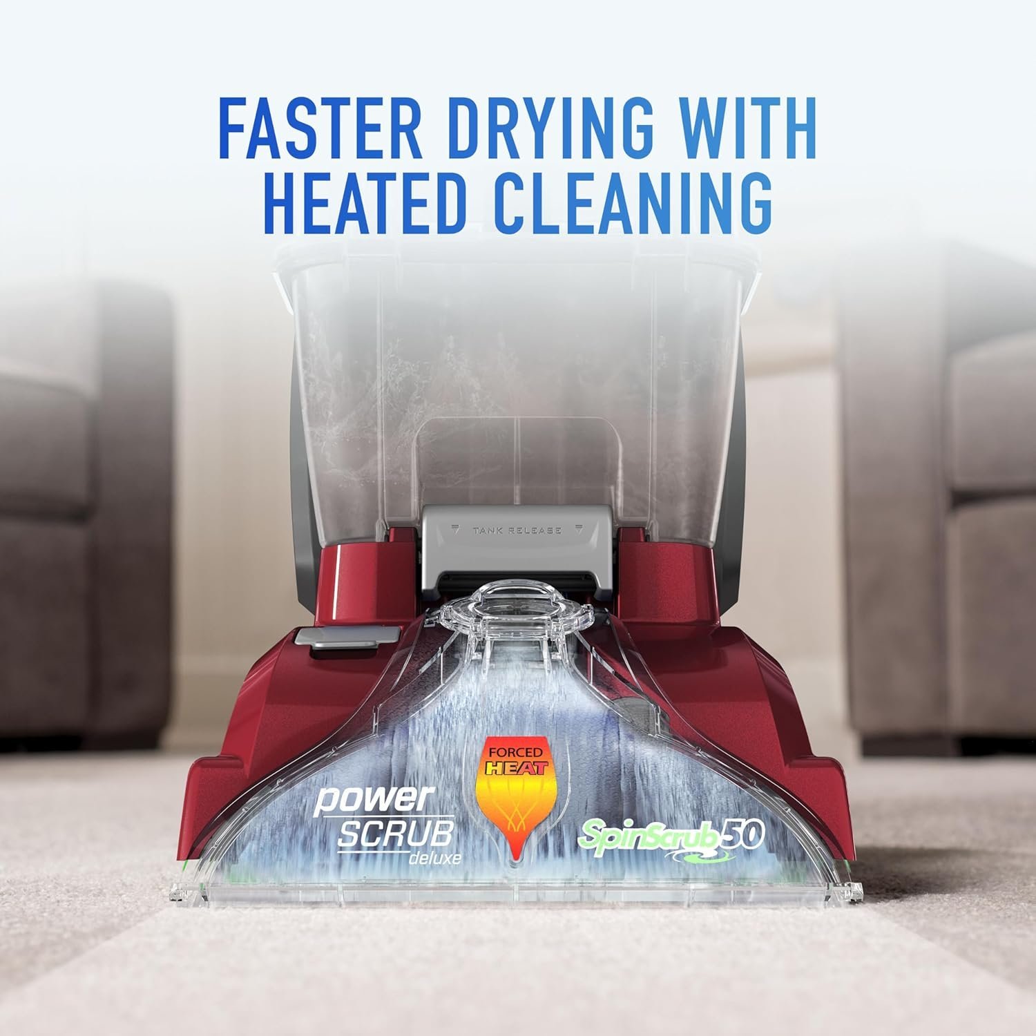 Hoover PowerScrub Deluxe Carpet Cleaner Machine for Carpet and Upholstery, Deep Cleaning Carpet Shampooer Machine with Multi-Purpose Tools, Pair Carpet Cleaner Solution - Image 10