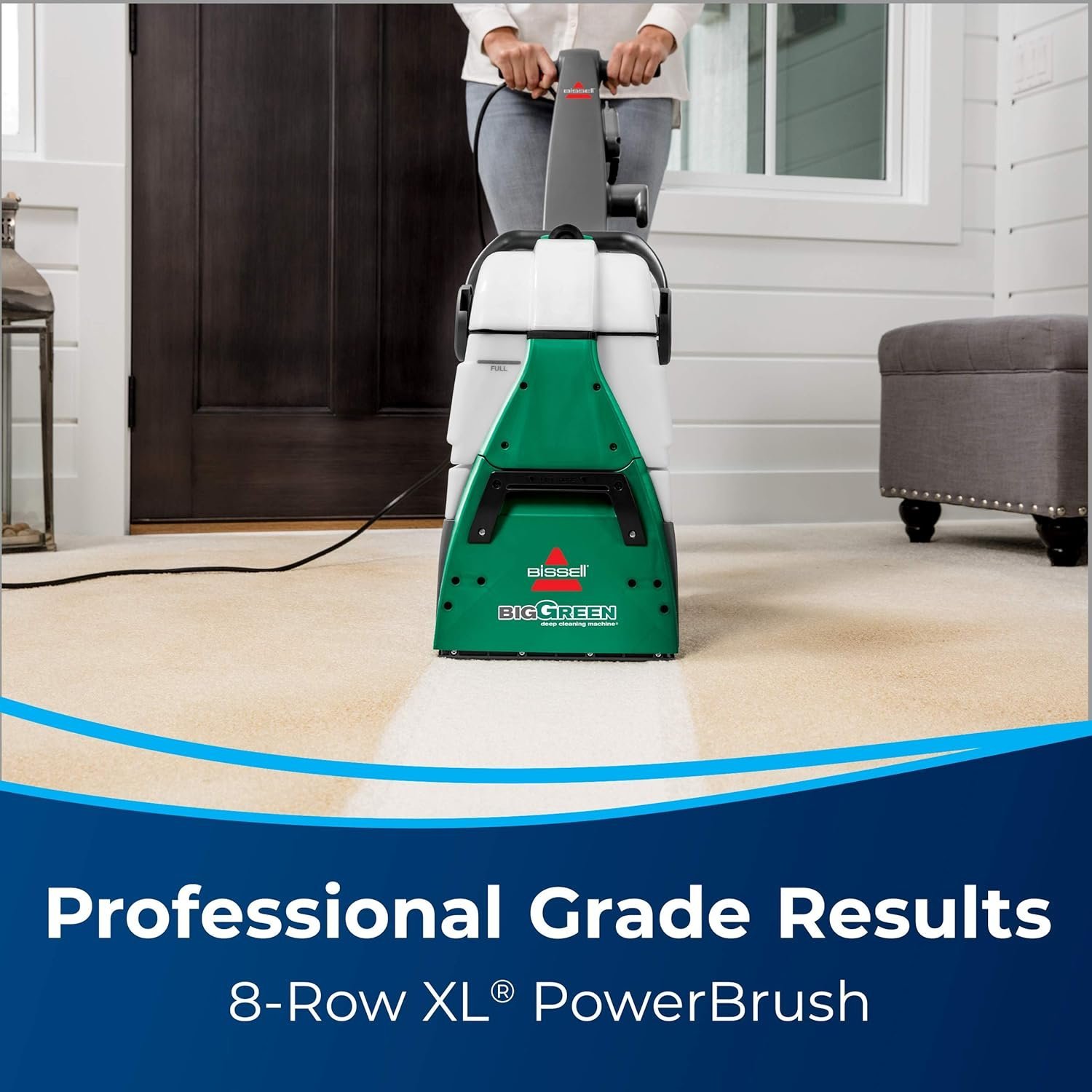 BISSELL Big Green Professional Carpet Cleaner with XL DirtLifter PowerBrush, 9-inch Long Reach Hose, 6-inch Tough Stain Tool, Includes BISSELL PRO MAX Formula with Stain Protect Technology - Image 10