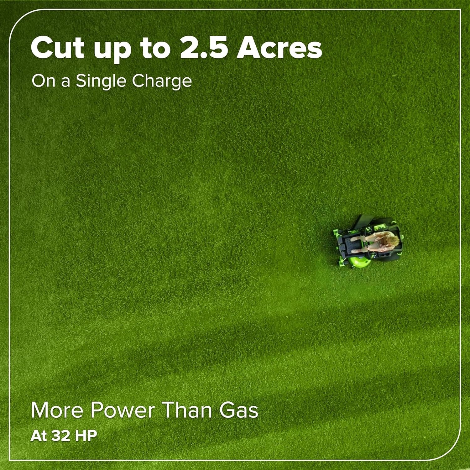 Greenworks 80V 42″ CrossoverZ Zero Turn Riding Lawn Mower, (6) 6.0Ah Batteries and 600W Charger - Image 6