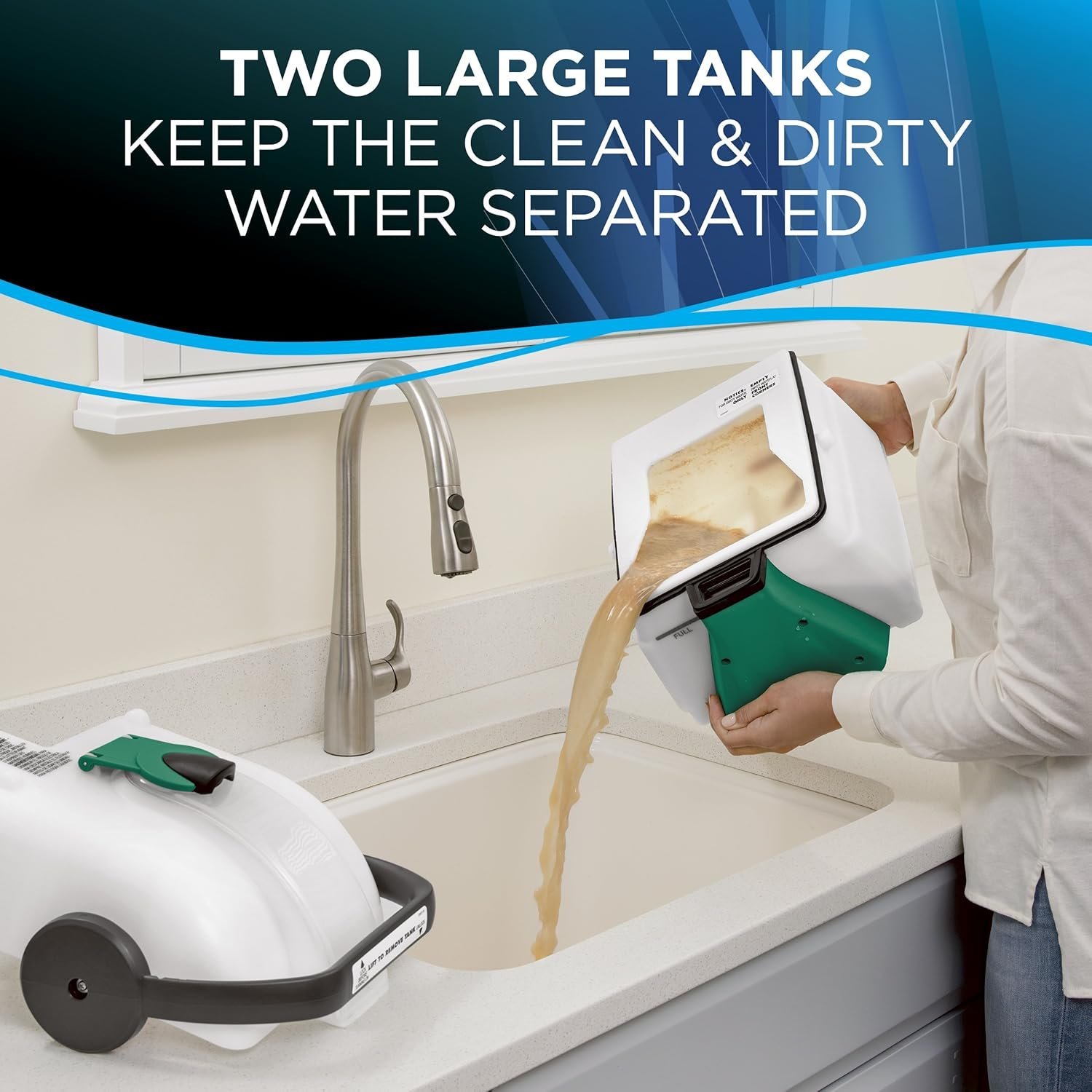 BISSELL Big Green Professional Carpet Cleaner with XL DirtLifter PowerBrush, 9-inch Long Reach Hose, 6-inch Tough Stain Tool, Includes BISSELL PRO MAX Formula with Stain Protect Technology - Image 14