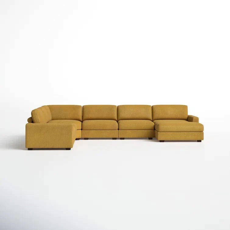 Aristedes 6 – Piece Corduroy Sectional - Image 14