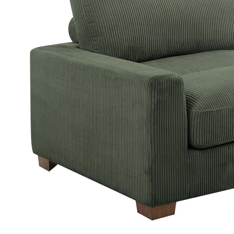 Aristedes 6 – Piece Corduroy Sectional - Image 10