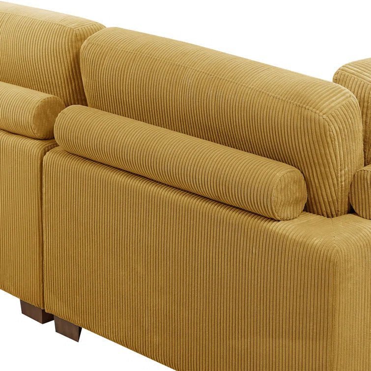 Aristedes 6 – Piece Corduroy Sectional - Image 15