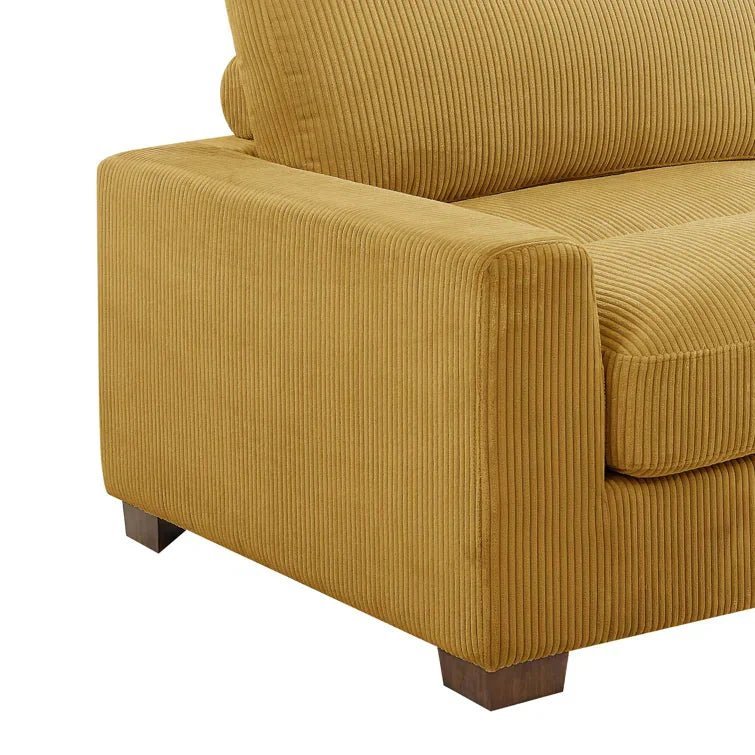 Aristedes 6 – Piece Corduroy Sectional - Image 16