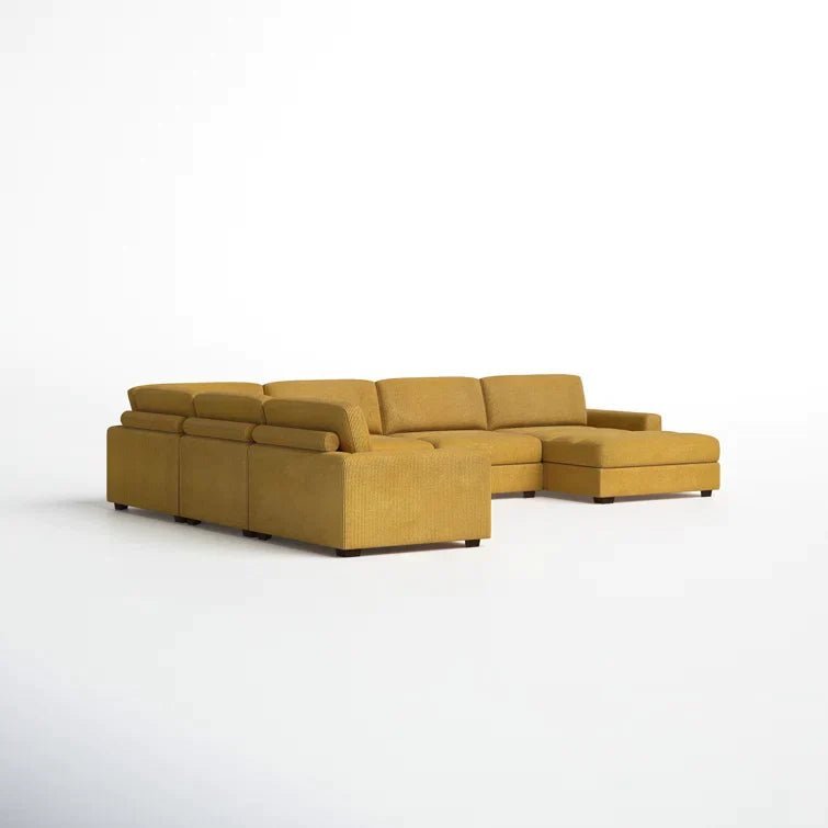 Aristedes 6 – Piece Corduroy Sectional - Image 17