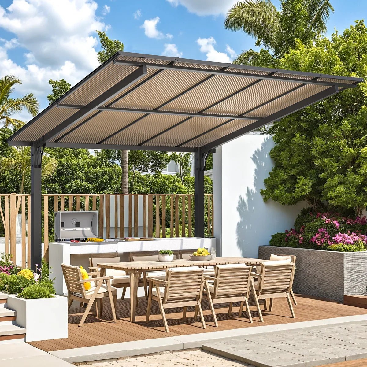 Freestanding Gazebo Outdoor Pergola For Patio - Image 9