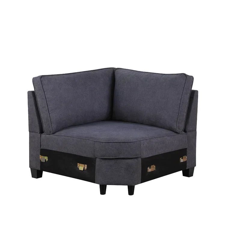 Kettner 136.35″ Wide Reversible Modular Corner Sectional with Ottoman - Image 17