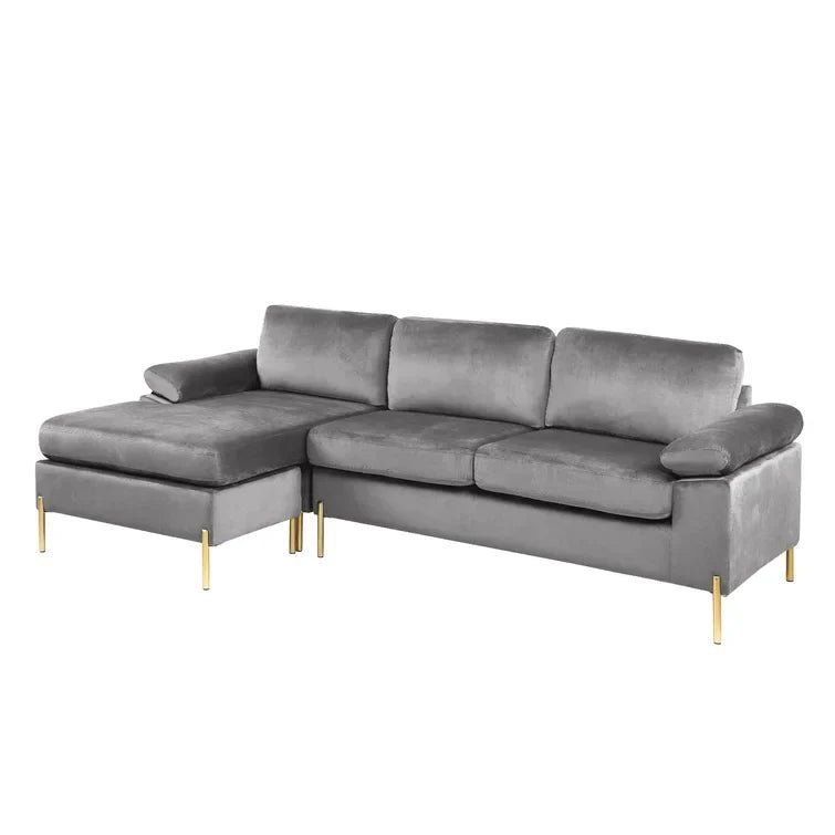 Lian 2 – Piece Velvet Sectional - Image 2
