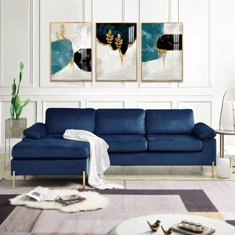Lian 2 – Piece Velvet Sectional - Image 16