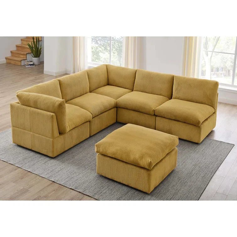 Priyen 98″ Wide Symmetrical Modular Corner Sectional - Image 15
