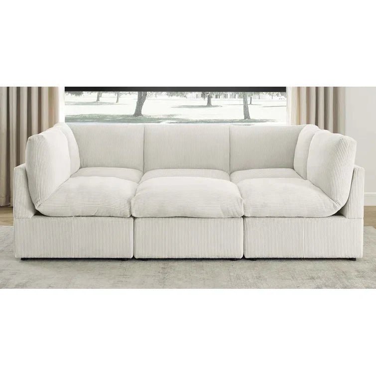 Priyen 98″ Wide Symmetrical Modular Corner Sectional - Image 3