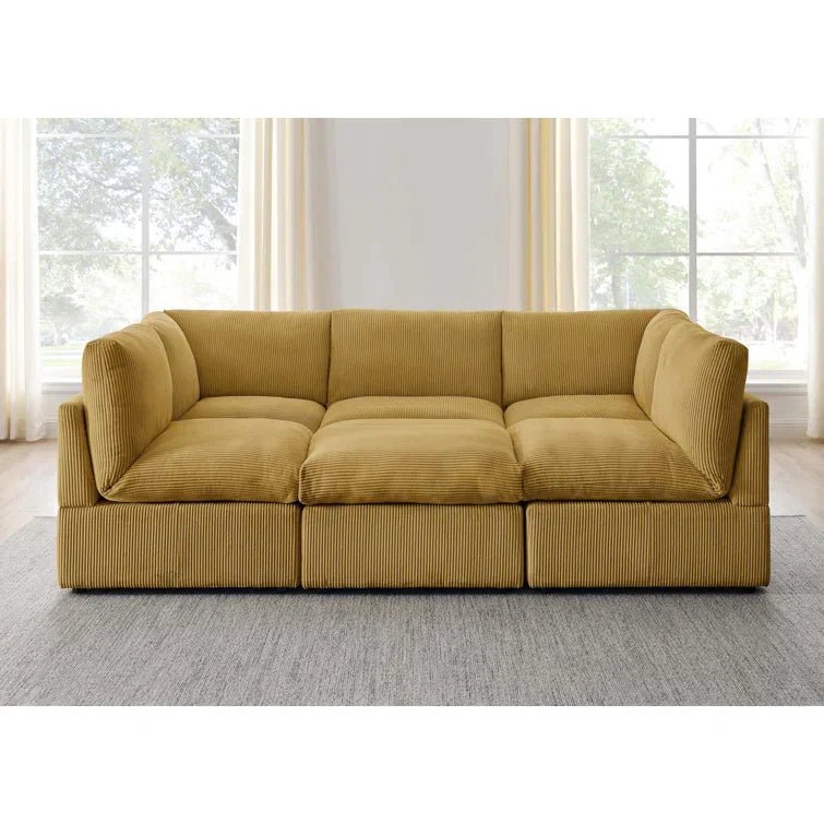 Priyen 98″ Wide Symmetrical Modular Corner Sectional - Image 17