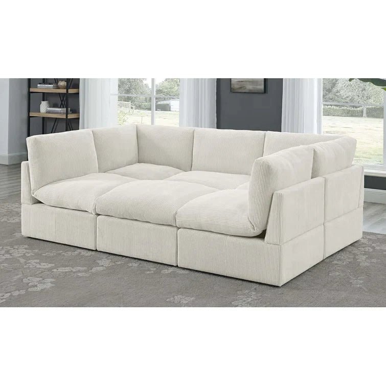Priyen 98″ Wide Symmetrical Modular Corner Sectional - Image 4