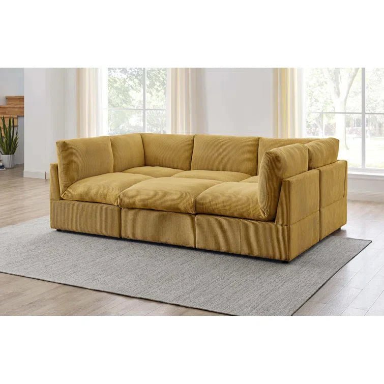 Priyen 98″ Wide Symmetrical Modular Corner Sectional - Image 18
